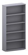 Ddk Accent Bookcase 4 Shelves 1800 X 900 X 300Mm Grey/Grey