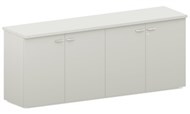 Ddk Accent Hinged 4 Door Buffet 1800 X 450 X 725Mm Grey/Grey