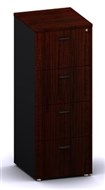 Ddk Accent Filing Cabinet 4 Drawer 465 X 505 X 1200Mm Redgum/Black
