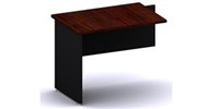 Ddk Accent Fixed Empty Desk Return 900 X 600 X 725Mm Redgum/Black