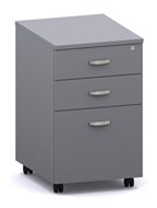 Ddk Accent 2 Drawer And File Mobile Pedestal 406 X 510 X 670Mm Grey/Grey