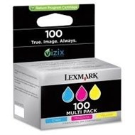 Lexmark No 100 Colour Ink Tri Colour Pack Cyan, Magenta, Yellow