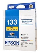 Epson 133 Colour+Black Inkjet Value Pack 4