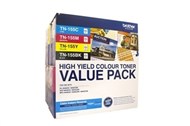 Brother Tn-155 Colour Value Pack: Black, Cyan, Yellow, Magenta Pack 4