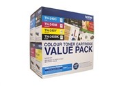 Brother Tn240 Colour Toner Pack: Black, Cyan, Yellow, Magenta Pack 4