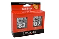 Lexmark No 82 Ink Cartridge Black Pack 2