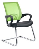 Deuce Visitors Chair Black/Lime