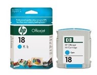 Hp C4937A No 18 Ink Cartridge Cyan