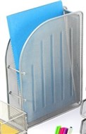Italplast I 342 S Wire Mesh Magazine Stand Silver