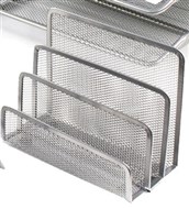 Italplast I 345S Wire Mesh Letter Holder/Sorter Silver