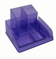 Italplast I 35Tpr Desk Organiser Tinted Purple