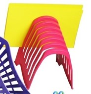 Italplast I 408Fw Plastic Step File Organiser - Watermelon