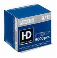 Rapid 9/12 12Mm Staples Box 5000