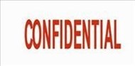 Deskmate Pre-Inked Stamp Confidential Red