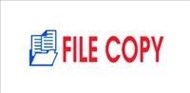 Deskmate Message Stamp Dual Colour File Copy