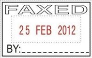 Deskmate Self Inking Dater Faxed