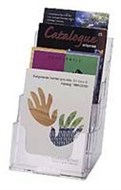 Deflect-O 77901 Standard Brochure Holder A5 Four Tier