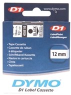 Dymo D1 Labelling Tape Black On Clear 12Mm X 7M
