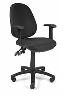 Ys Design 08A Typist Chair With Arms. Black