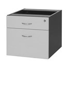 Ys Design Oxley Fixed Pedestal 1 Drawer And 1 File 472 X 470 X 450Mm White Ironstone
