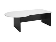 Ys Design Oxley Desk P-End 2100 X 1050 X 730Mm White Ironstone