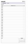 Organiser Refills