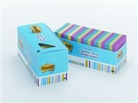 3M 65418Brcp PostIt Original Notes Cabinet Pack Bright Colours 100 Sheets Per Pad 76 X 76Mm Bright Pack 18