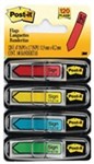 3M 684Sh PostIt Mini Message Flags Sign Here 12Mm X 43Mm Assorted Colours 120 Flags Per Pack