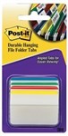 3M 686A1 PostIt Durable Filing Tabs Angled 4 Assorted Colours Pack 24
