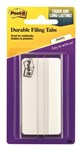 3M 68650Wh3In PostIt Durable TabsDividers 75Mm Width 50 Tabs Per Pack White