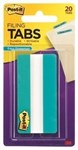 3M 68620A3In PostIt Durable Indexing And Filing Tabs 75Mm Aqua Pack 20