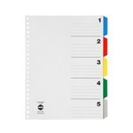 Marbig Dividers For Refillable Display Books A4 Pp 5 Tab