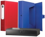 Marbig Box File A4 Pp With Button 60Mm Blue