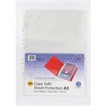 Marbig Copysafe Sheet Protectors Deluxe Portrait A3 Clear Pack 25