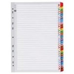 Marbig Dividers Index A4 Colour 131 Tab