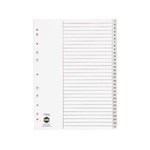 Marbig Indices Pp A4 Grey 131 Tab