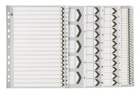 Marbig Dividers Index A4 Black And White 112 Tab