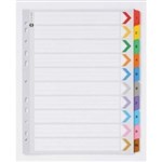 Marbig Dividers Index Extra Wide A4 Colour 110 Tab