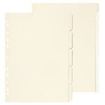 Marbig Dividers A4 White Manilla 5 Tab