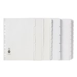 Marbig Dividers A4 Manilla White 5 Tab Pack 20