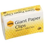 Paper Clips Giant Round 50Mm Box 100