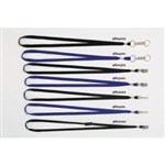 Rexel Lanyards Flat With Alligator Clip Breakaway Black Pack 10