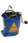 Sabco Wide Mouth Roller Mop Bucket 16 Litre Blue