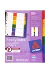 Avery 920146 L74116 Readyindex Dividers Pp Multicolour 16 Tabs