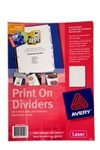 Avery 920192 L74205 Print On Dividers Laser 5 Part 4 Sets