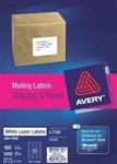 Avery 959062 L7158 Laser Labels Address 30 Per Sheet White Pack 100