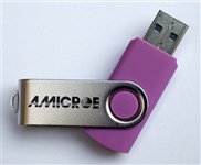 Amicroe Ami16GbUsb2Sp Flash Drive Usb Swivel Top 16Gb Pink