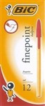 Bic Cristal Ballpoint Pens Fine Red Box 12