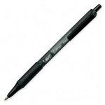 Bic Softfeel Retractable Ballpoint Medium Black Box 12