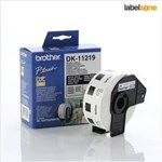Brother Dk11219 White Round Dye Cut 12Mm